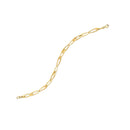 14k Yellow Gold Italian Oval Links Bracelet (5.40 mm) | - Forever in Harmony