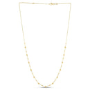 14k Yellow Gold Bead Necklace