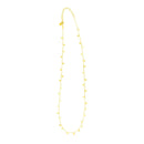 14K Yellow Gold Necklace with Dangling Hearts | - Forever in Harmony