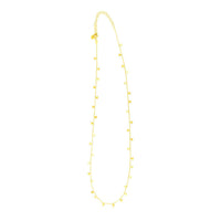 14K Yellow Gold Necklace with Dangling Hearts | 18''