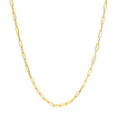 14k Yellow Gold Adjustable Paperclip Chain (1.50 mm)