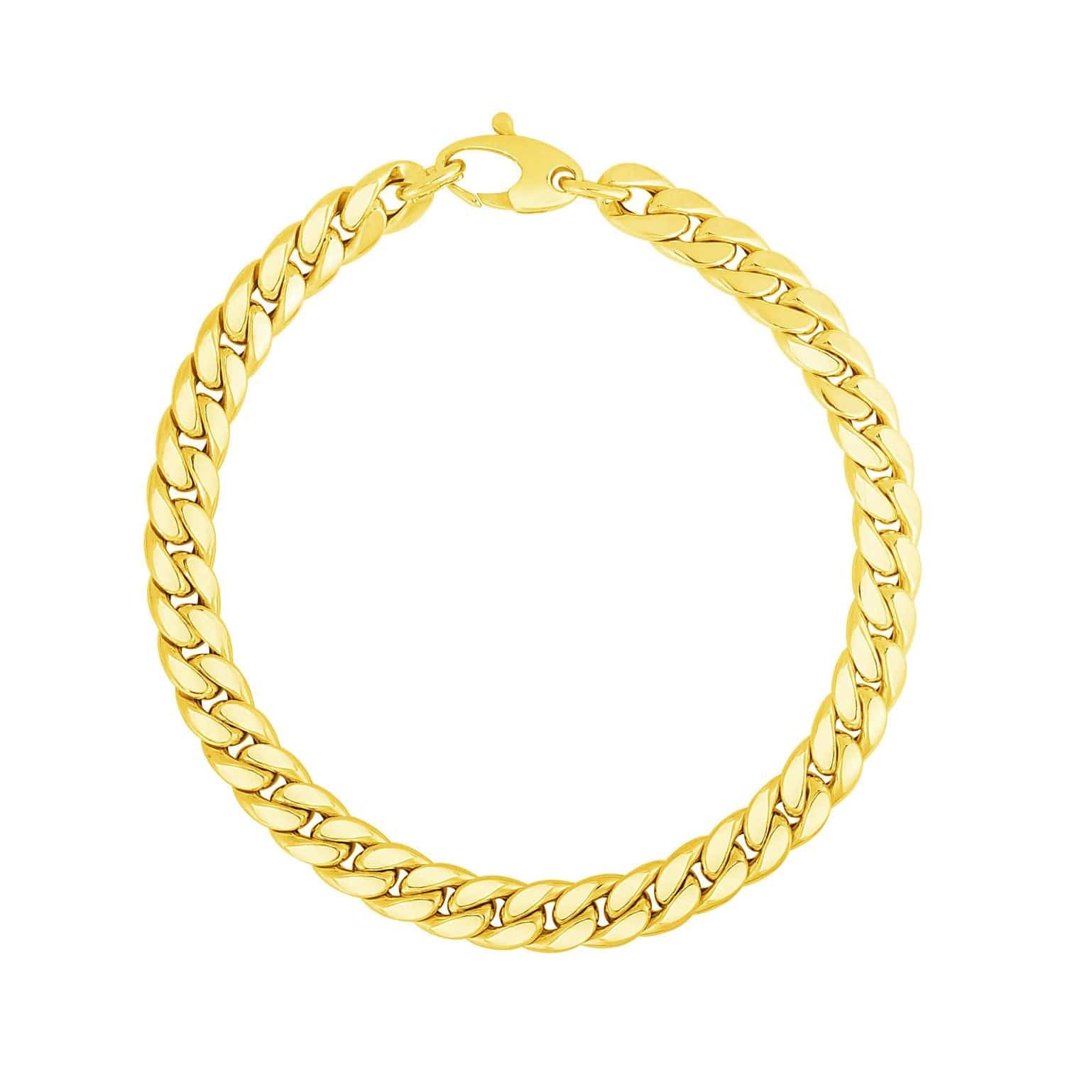 14K Yellow Gold Cuban Link Bracelet (5.90 mm) |