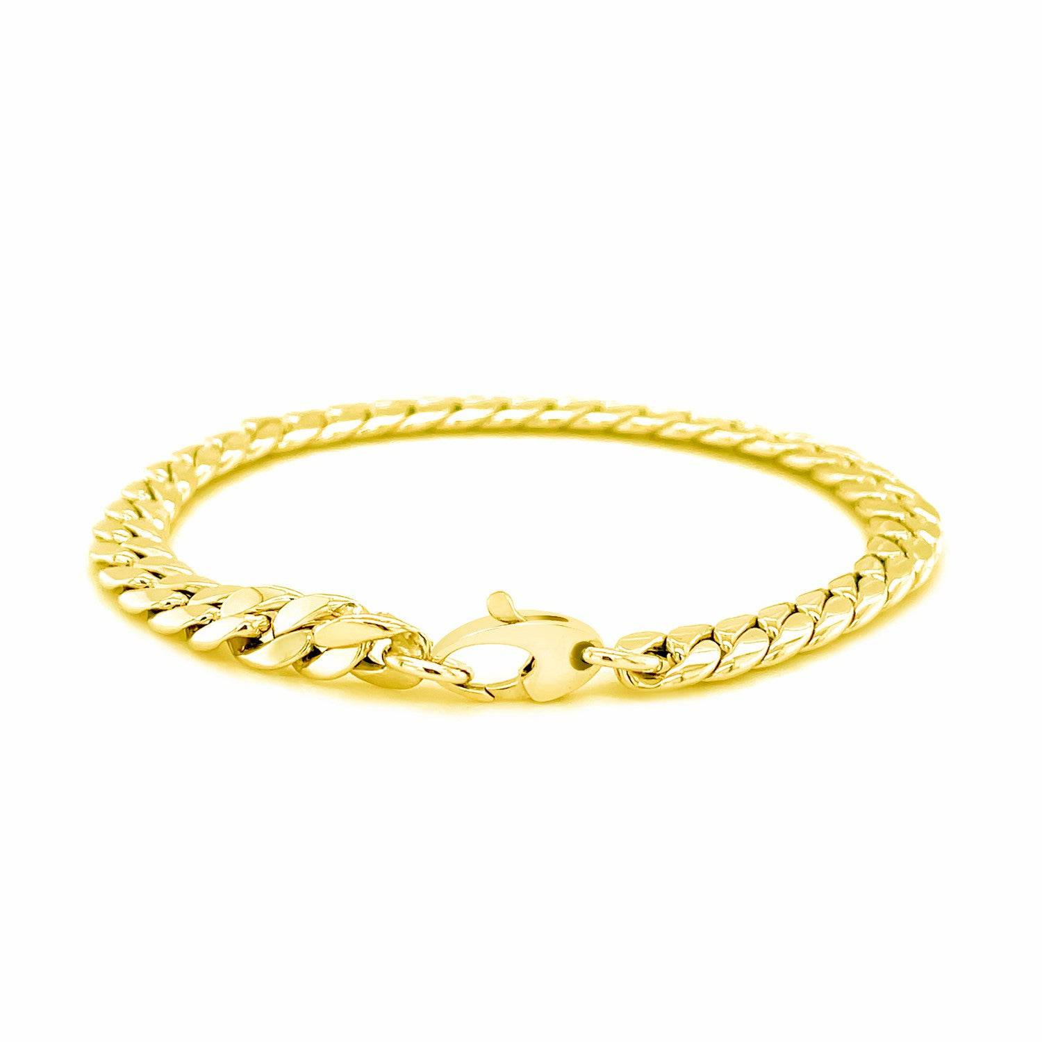 14K Yellow Gold Cuban Link Bracelet (5.90 mm) | - Forever in Harmony