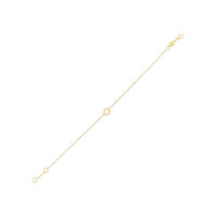 14k Yellow Gold Star of David Bracelet