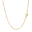 Diamond Cut Bar Links Pendant Chain in Yellow Gold (1.30 mm)