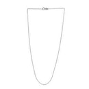 Adjustable Cable Chain in 14k White Gold (0.97 mm) | 18