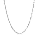 Double Extendable Cable Chain in 14k White Gold (1.80 mm)