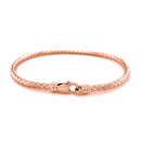 14k Rose Gold Fancy Weave Motif Bangle (3.40 mm) | 7.25''