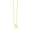 14K Yellow Gold Capricorn Necklace