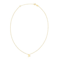 14K Yellow Gold Capricorn Necklace