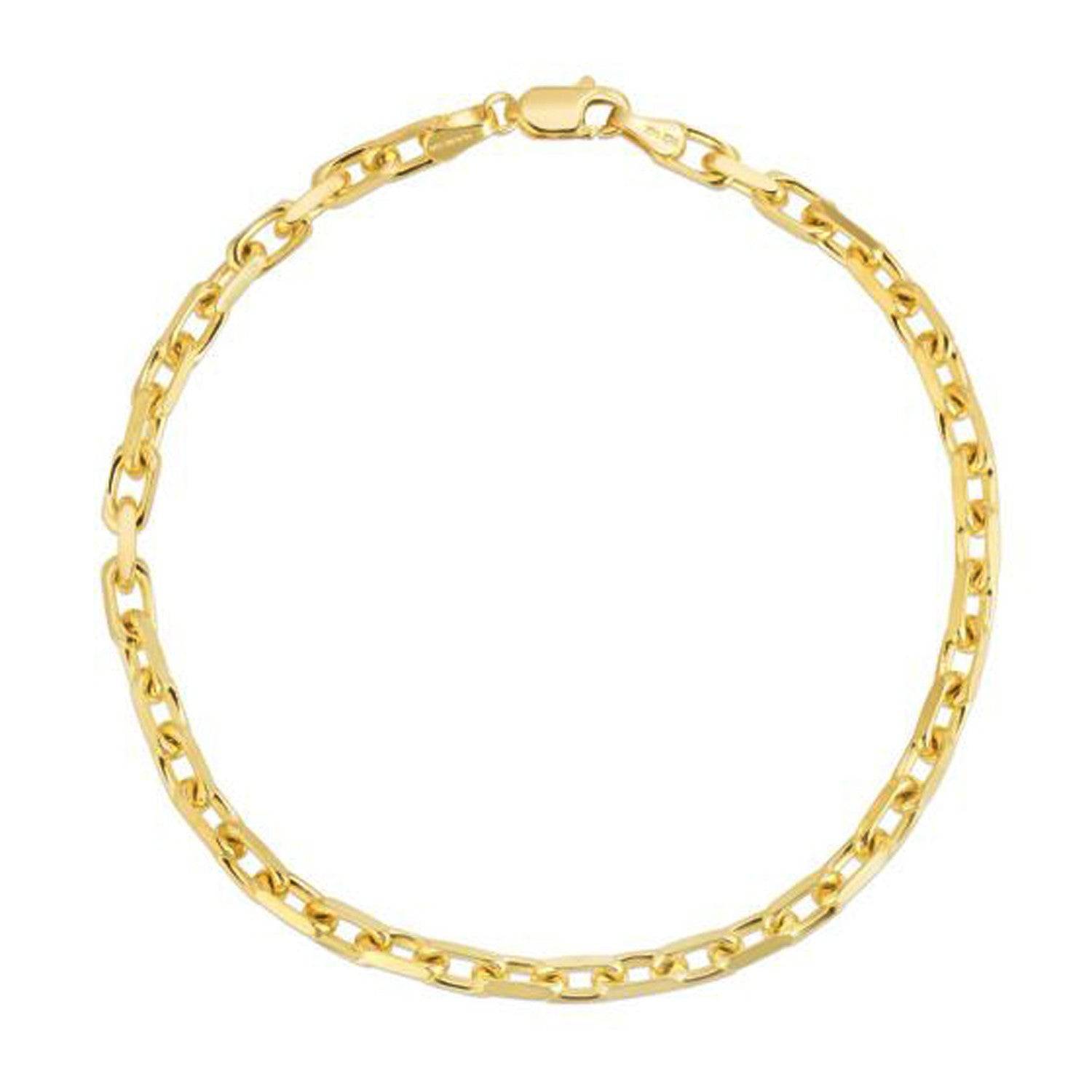 14k Yellow Gold French Cable Chain Bracelet  (3.60 mm) |