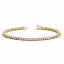 Lab Grown Round Diamond Tennis Bracelet in 14k Yellow Gold (3 cctw F/G  VS2/SI1) - Forever in Harmony