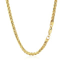 14k Yellow Gold Diamond Cut Round Franco Chain (3.20 mm)