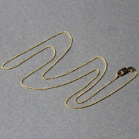 14k Yellow Gold Round Wheat Chain (0.80 mm)