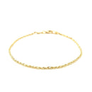 10k Yellow Gold Solid Diamond Cut Rope Bracelet (1.60 mm) | - Forever in Harmony