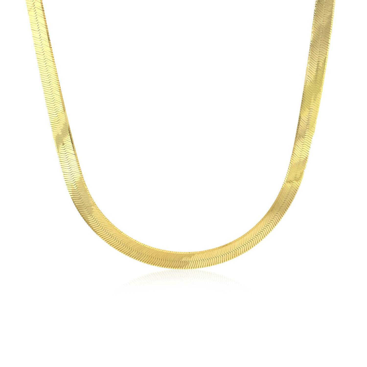 14k Yellow Gold Super Flex Herringbone Chain (6.00 mm) |