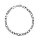 14k White Gold French Cable Chain Bracelet  (4.80 mm) | - Forever in Harmony