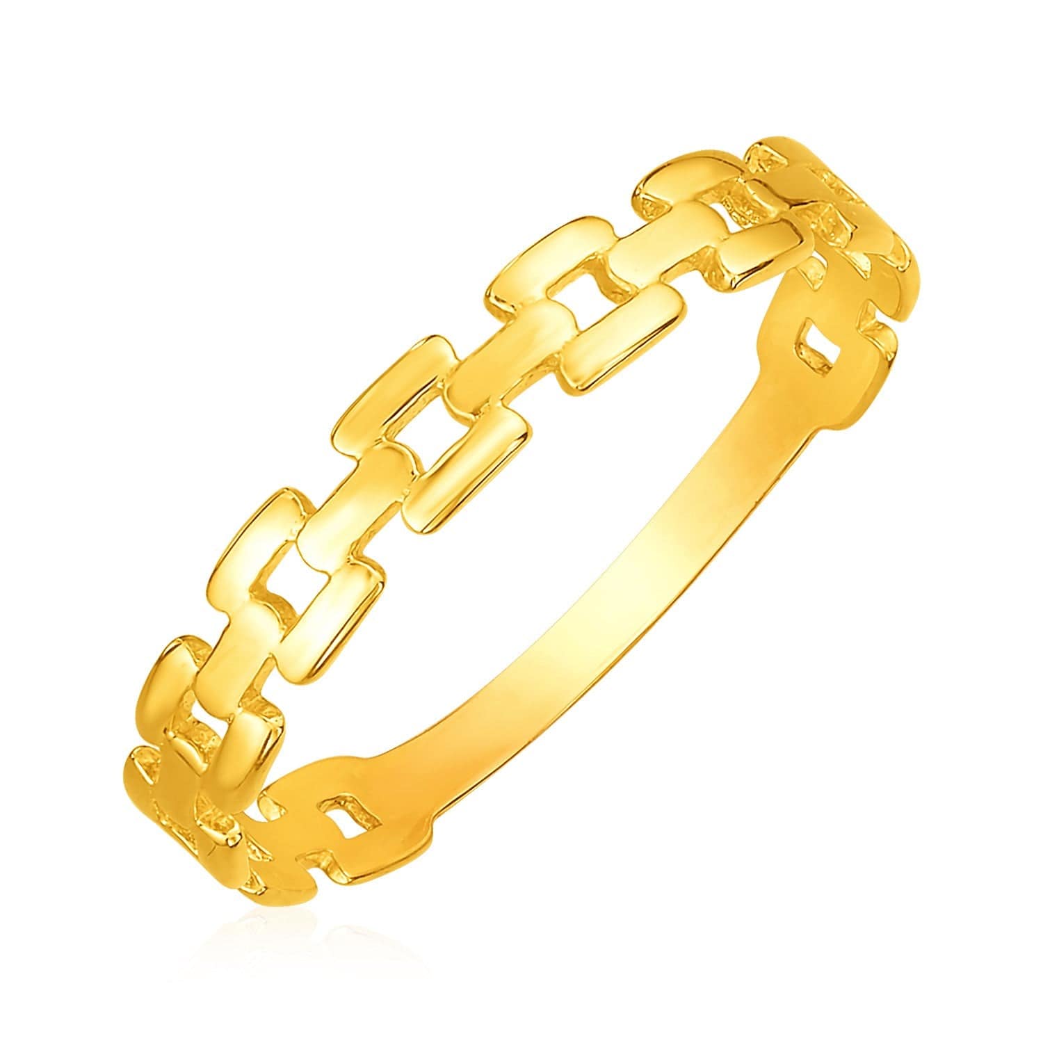 14k Yellow Gold Chain Link Ring(1.50 mm) |