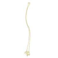 Drop Necklace with Lucky Charms in 14K Yellow Gold