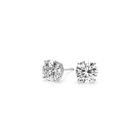 2 cttw Certified IGI Lab Grown Round Diamond Stud Earrings 14k White Gold(G/VS2) - Forever in Harmony