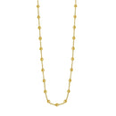 Layering Saturn Bead Necklace in 14K Yellow Gold | - Forever in Harmony