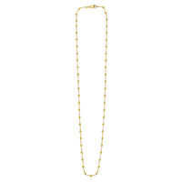 Layering Saturn Bead Necklace in 14K Yellow Gold | - Forever in Harmony