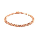 14k Rose Gold Classic Miami Cuban Solid Bracelet (6.10 mm) | - Forever in Harmony