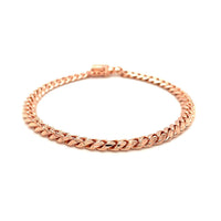 14k Rose Gold Classic Miami Cuban Solid Bracelet (6.10 mm) | 8.5''