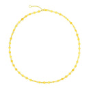 14k Yellow Gold Necklace with Polished Circles | 16.25''