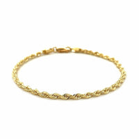 10k Yellow Gold Solid Diamond Cut Rope Bracelet (2.75 mm) | - Forever in Harmony