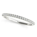 14k White Gold Classic Pave Set Diamond Wedding Band (1/8 cttw) - Forever in Harmony