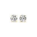 3 cttw Certified IGI Lab Grown Round Diamond Earrings 14k Yellow Gold (G/VS2) - Forever in Harmony