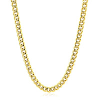 14k Yellow Gold Semi Solid Miami Cuban Chain (4.50 mm) | - Forever in Harmony