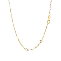 14k Yellow Gold 17 inch Necklace with Round Onyx | - Forever in Harmony