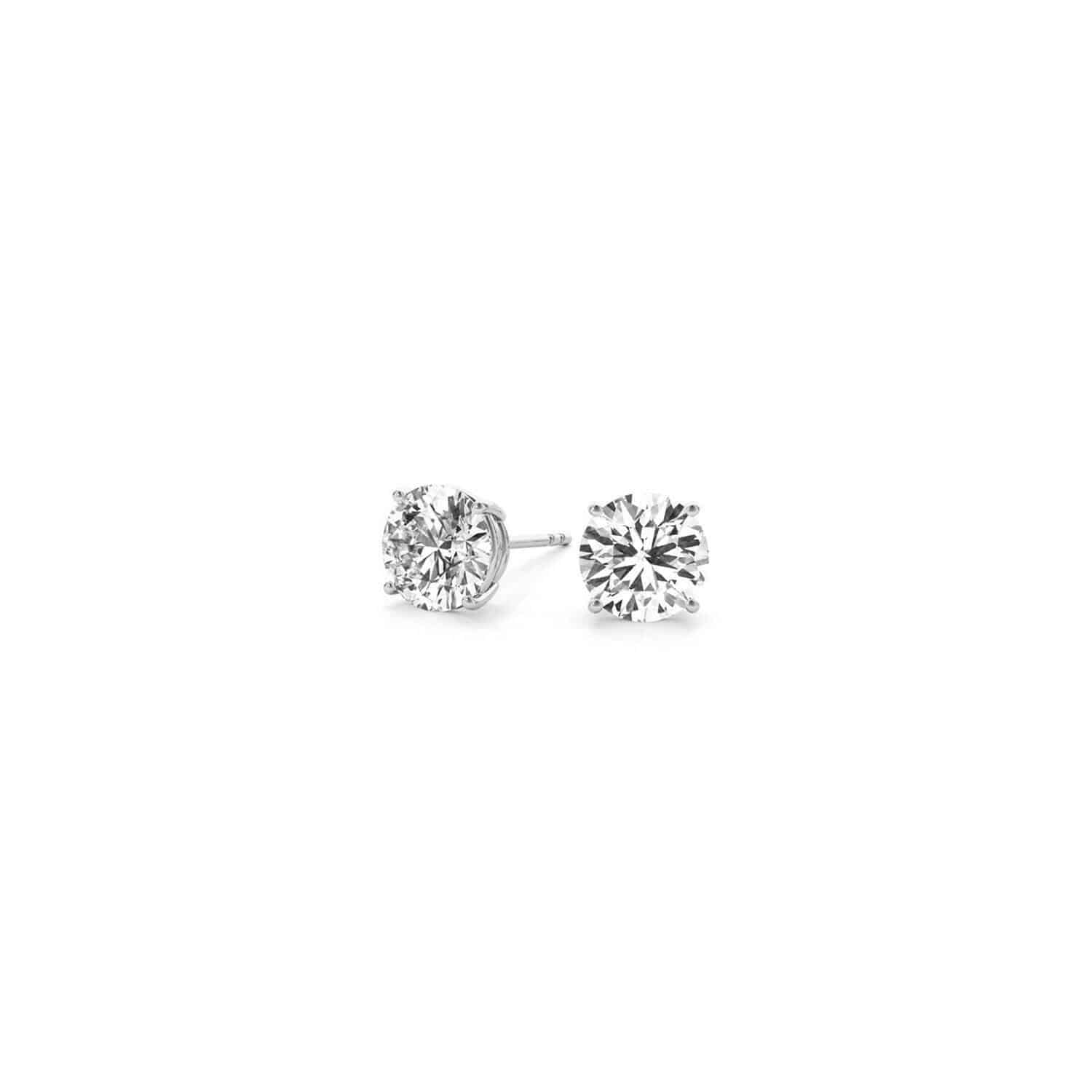 1 cttw Lab Grown Diamond Stud Earrings | 14k White Gold | G/VS2 - Forever in Harmony