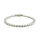 14K White Gold Cuban Link Bracelet (5.90 mm) | - Forever in Harmony