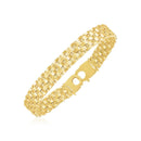 14k Yellow Gold High Polish Panther Link Bracelet  (10.00 mm) | - Forever in Harmony