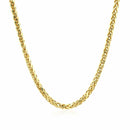 14k Yellow Gold Lite Diamond Cut Round Franco Chain (2.70 mm) | - Forever in Harmony