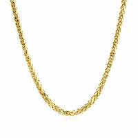 14k Yellow Gold Lite Diamond Cut Round Franco Chain (2.70 mm) | - Forever in Harmony