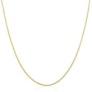 14k Yellow Gold Thin Motif Round Omega Necklace | - Forever in Harmony