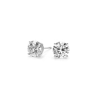 3 cttw Certified IGI Lab Grown Round Diamond Stud Earrings 14k White Gold(G/VS2) - Forever in Harmony