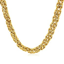 14k Yellow Gold Byzantine Motif Chain Necklace | - Forever in Harmony