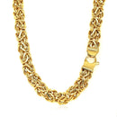 14k Yellow Gold Byzantine Motif Chain Necklace | - Forever in Harmony