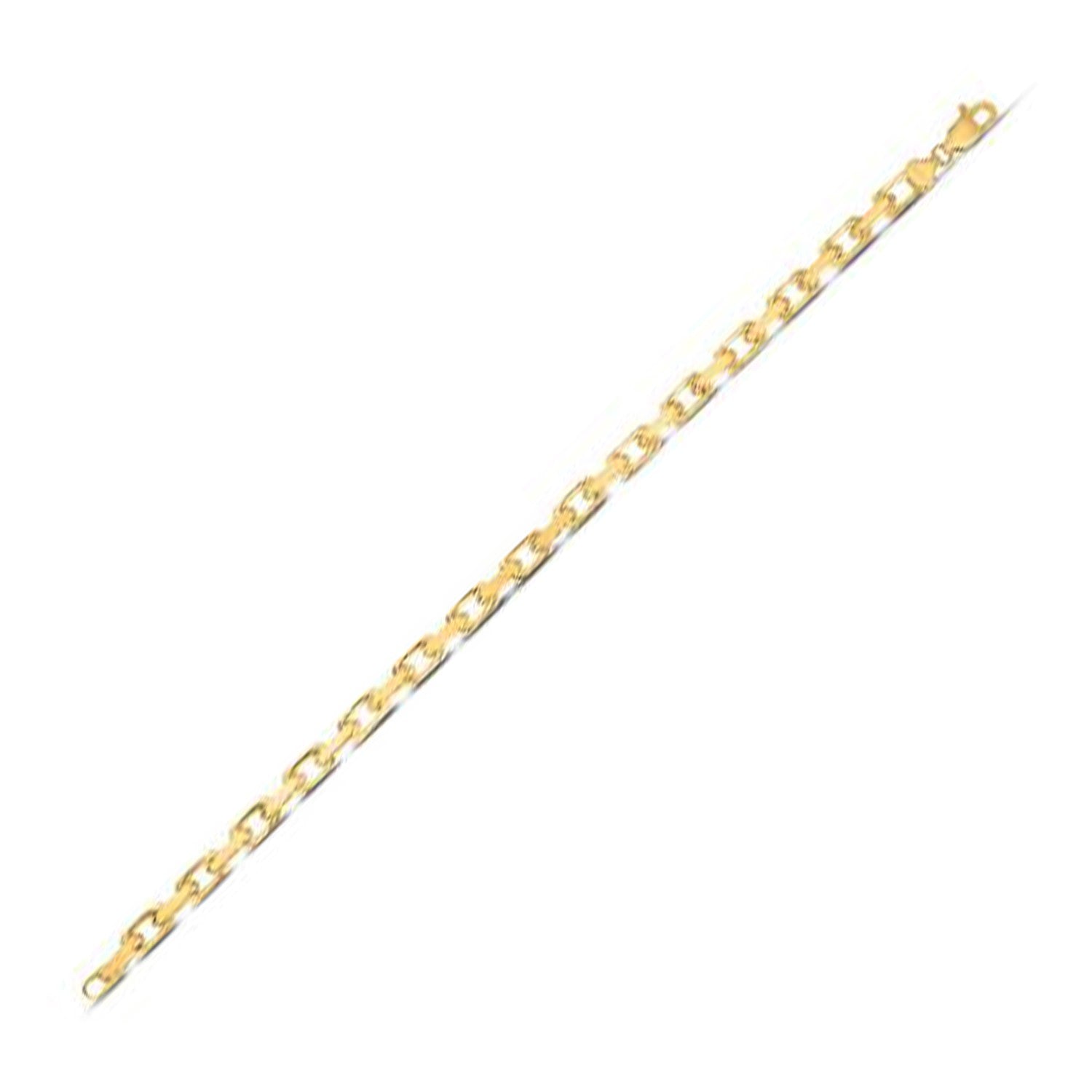 14k Yellow Gold French Cable Chain Bracelet  (4.80 mm) | - Forever in Harmony