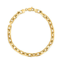 14k Yellow Gold French Cable Chain Bracelet  (4.80 mm) | - Forever in Harmony