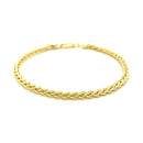 14k Yellow Gold Light Weight Wheat Bracelet  (3.20 mm) | - Forever in Harmony