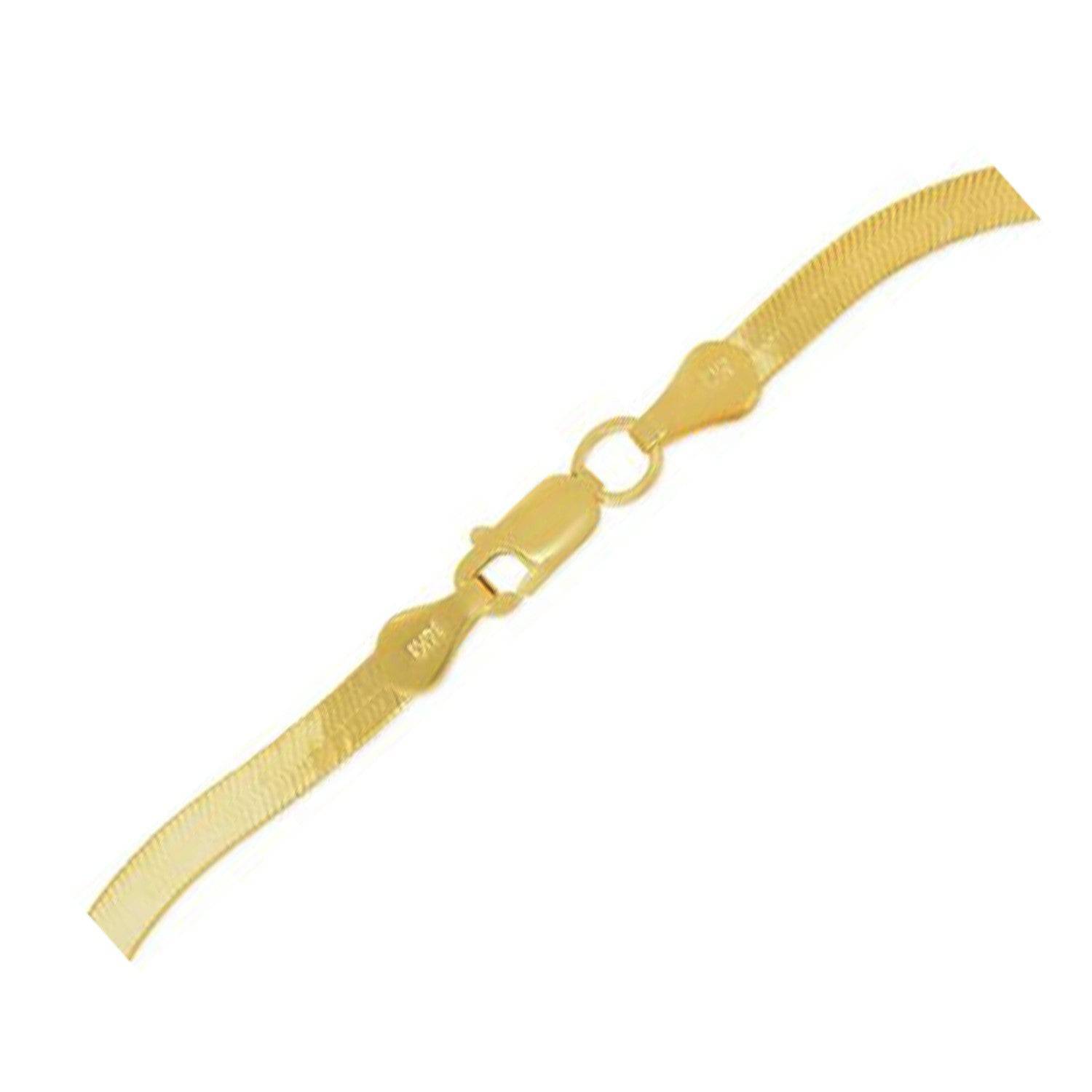 14k Yellow Gold Super Flex Herringbone Bracelet (1.50 mm) |