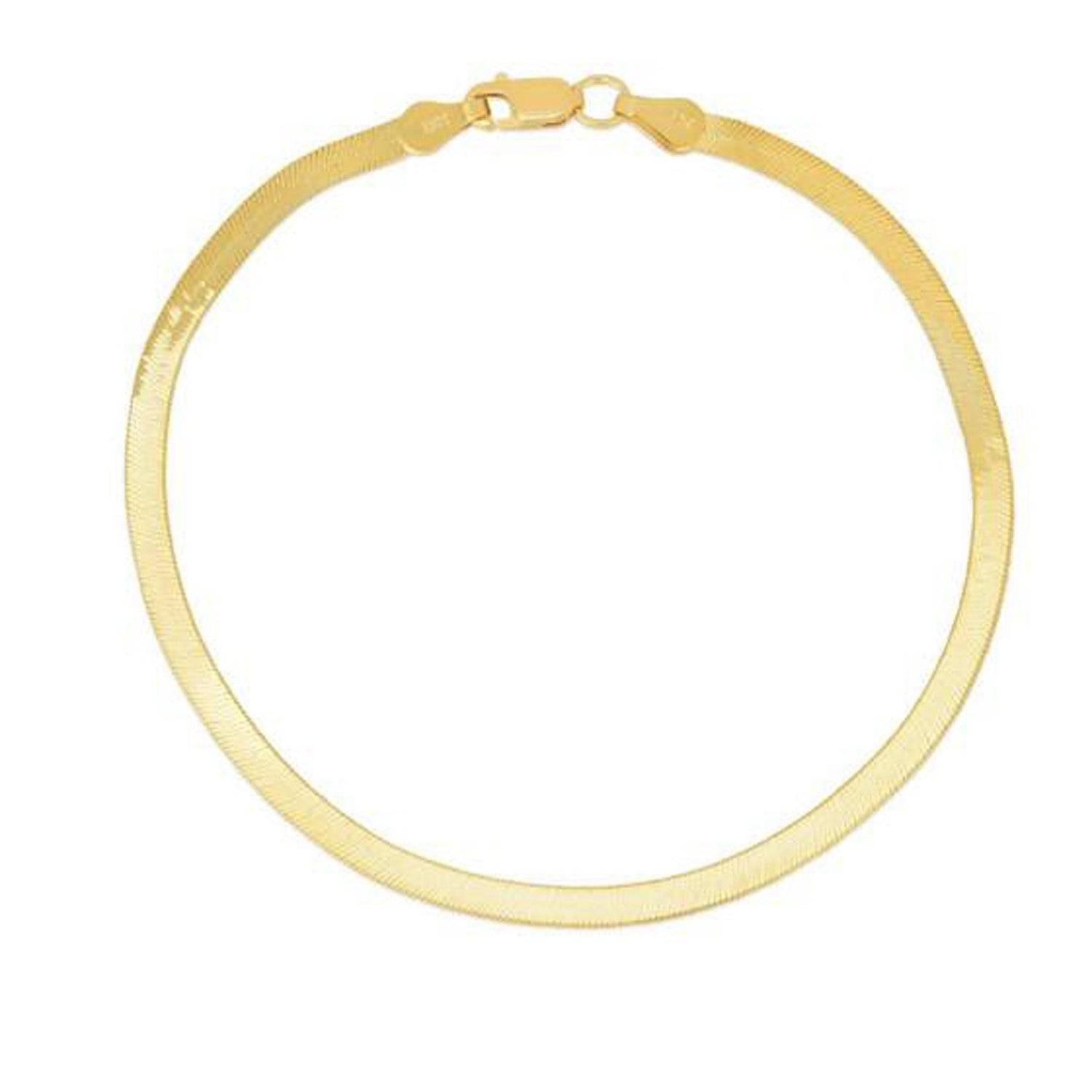 14k Yellow Gold Super Flex Herringbone Bracelet (1.50 mm) |