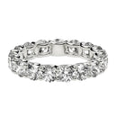 Round Cut Lab Grown Diamond Eternity Ring in 14k White Gold (3 cttw FG/VS2)