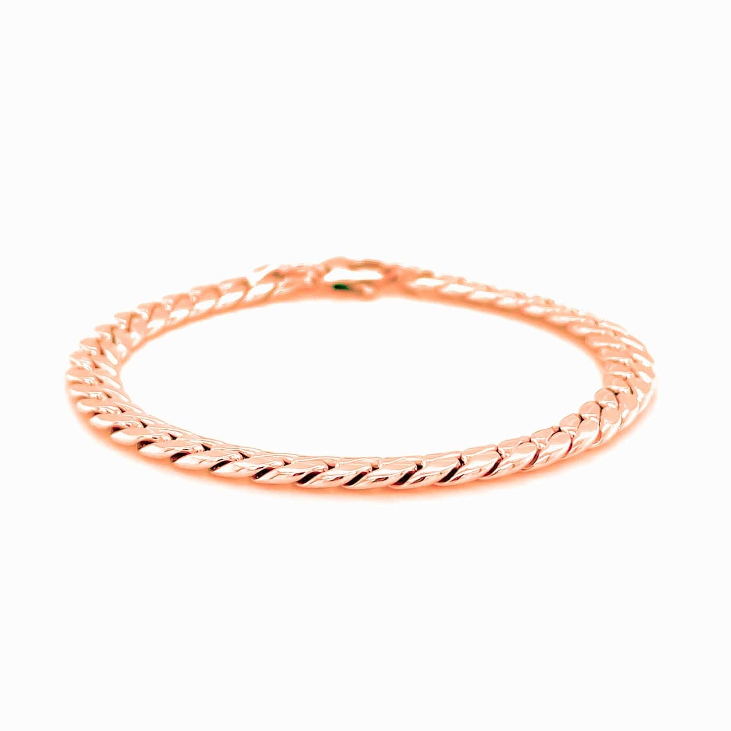 14K Rose Gold Cuban Link Bracelet (5.90 mm) |